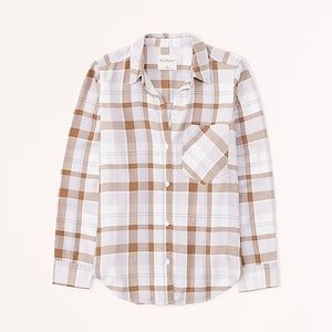 NWOT!!! Abercrombie & Fitch Relaxed Flannel🤍